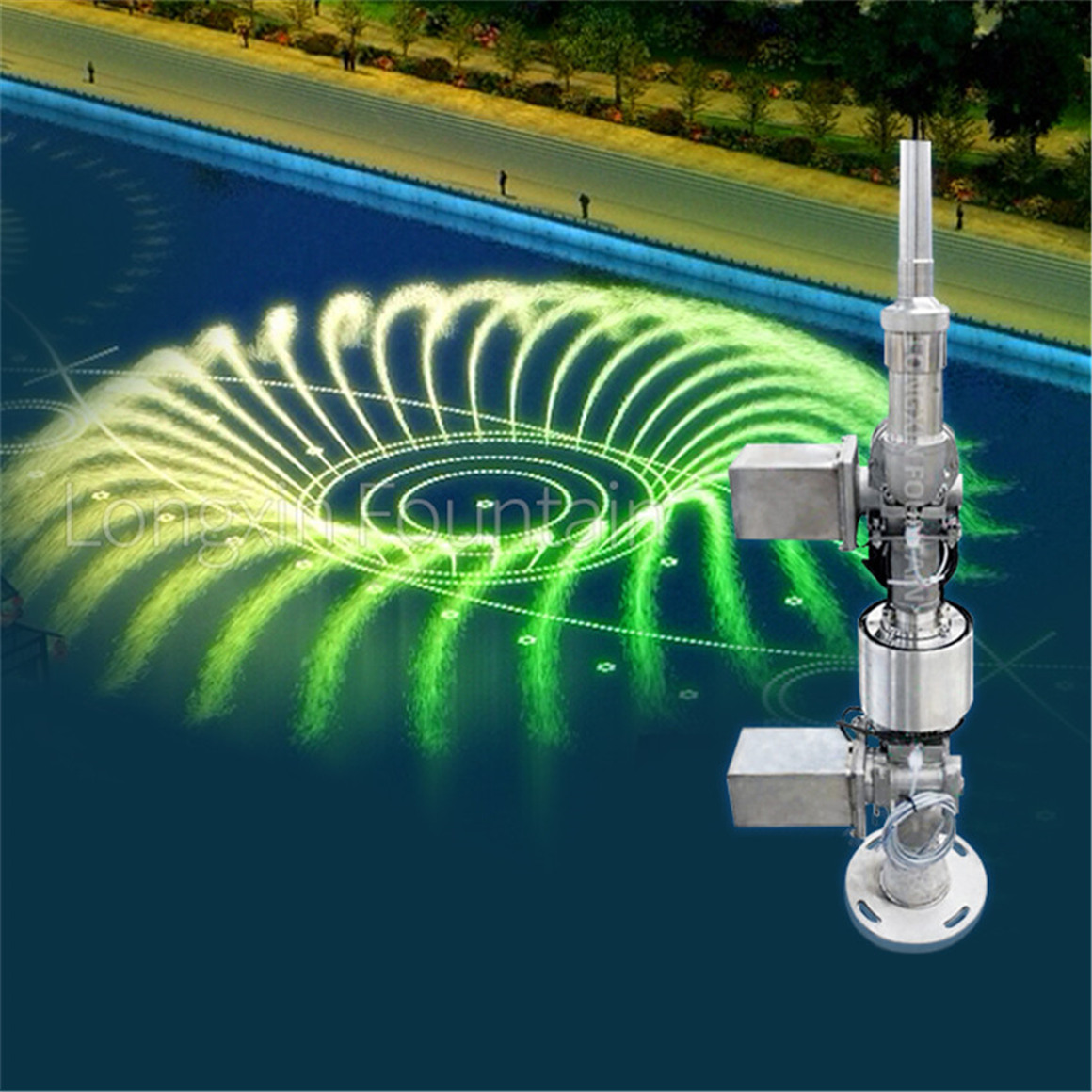 3D Swing Digital Fountain Nozzles ០៥