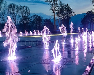 Large Musical Dancing Water Fountain Show: Custom Outdoor Fountain Design & Manufacturing